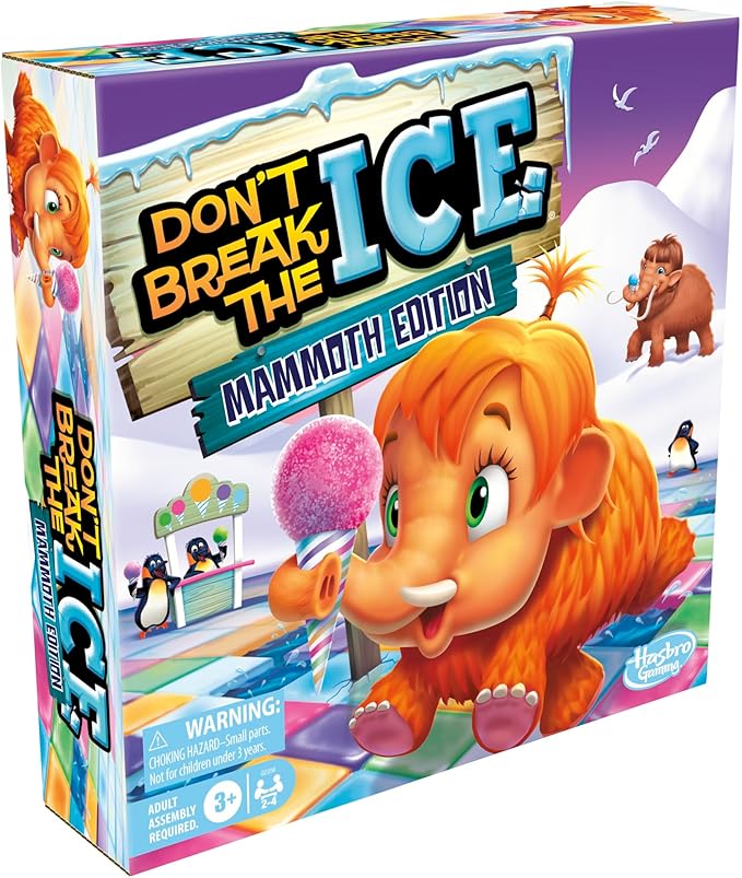 Don’t Break The Ice Mammoth Edition Board Game | Ages 3 and Up | 2 to 4 Players | Preschool and Kids Games (Amazon Exclusive)