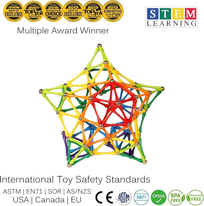 Goobi Magnetic Building Sticks Blocks Toys Magnet Construction Set Tiles Toy Montessori STEM Educational Toys for Ages 3 4 5 6 7 8 Kids (300 Pcs, 300, Pieces)