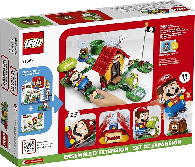 LEGO Super Mario Mario’s House & Yoshi Expansion Set 71367 Building Kit, Collectible Toy (205 Pieces)