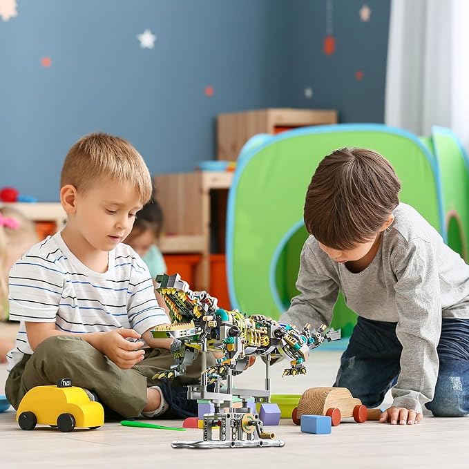 Mechanical Crocodile Building Set 996 Pieces Movable Animal with Display Stand Amphibians Building Block Toy Home Decor Gifts for Boys Teens Kids Adults Ages 6+