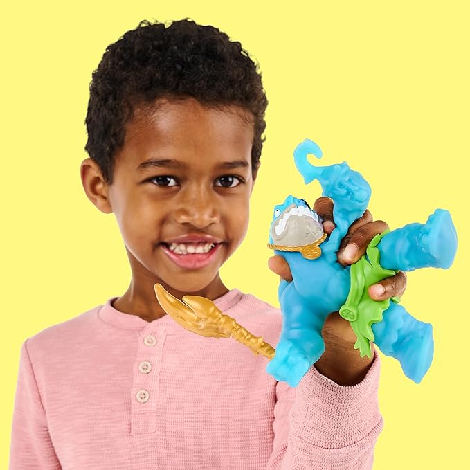 Heroes of Goo Jit Zu Cursed Goo Sea | Super Oozy, Goo Filled Toy Thrash Action Figure Hero Pack | with Color Changing Face That Reveals His Curse | Stretch Him 3 Times His Size