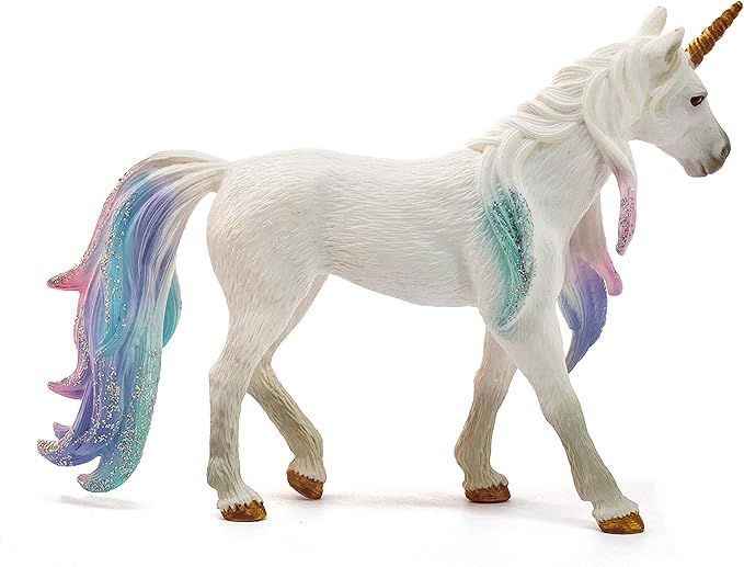 Schleich bayala Mythical Decorated Sea Unicorn Mare - Featuring Glittery Details, Rhinestones, and Gems, Imaginative Fun and Durable Toy for Girls and Boys, Gift for Kids Ages 5+