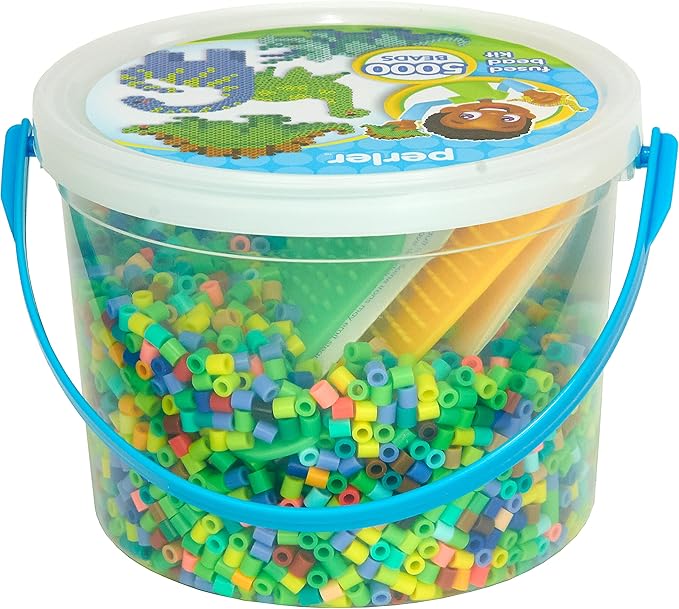 Perler Dinosaur Craft Bead Bucket Activity Kit, 5004 pcs