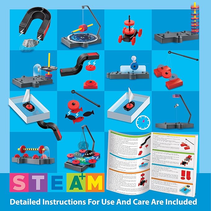 4M 405535 STEAM Powered Kids-Magnet Exploration, Mixed