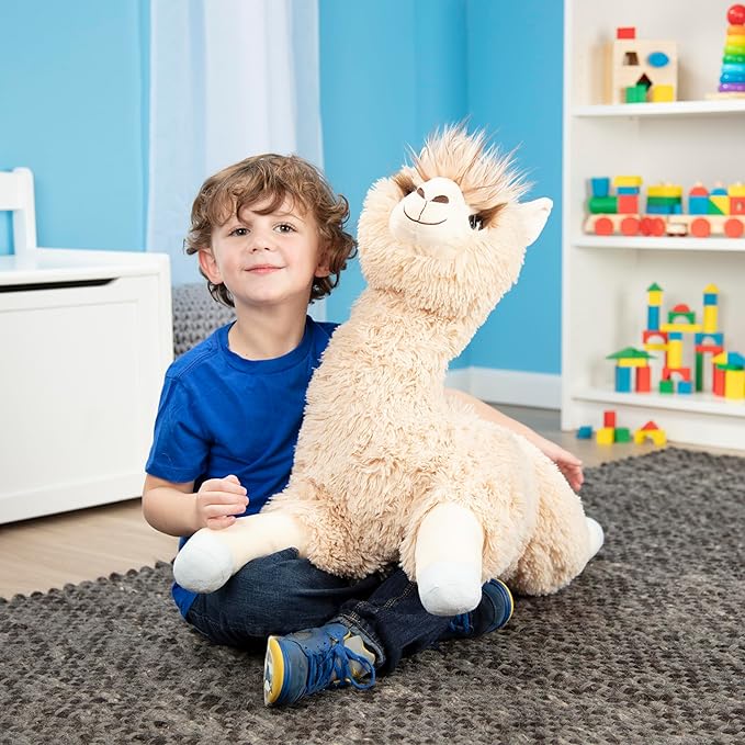 Melissa & Doug Jumbo Llama Stuffed Plush Animal (26 Inches Tall)