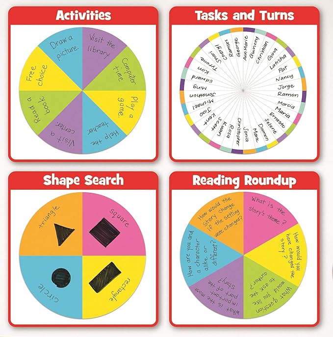 Educational Insights Jumbo Magnetic Spin Wheel - Magnetic Spinner for Classroom Games, Teacher and Classroom Supplies