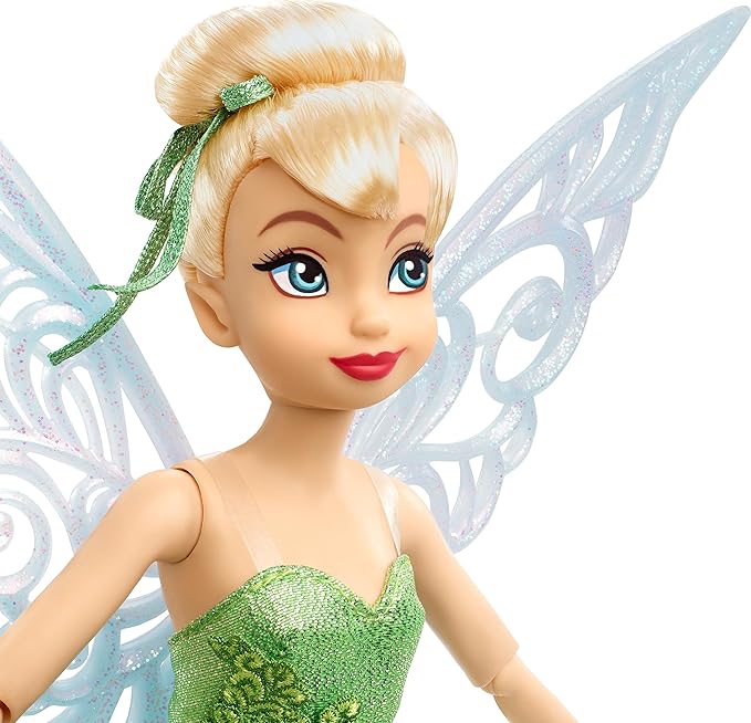 Mattel Disney Toys, Tinker Bell Collector Doll with Wings to Celebrate Disney 100 Years of Wonder, Inspired by Peter Pan