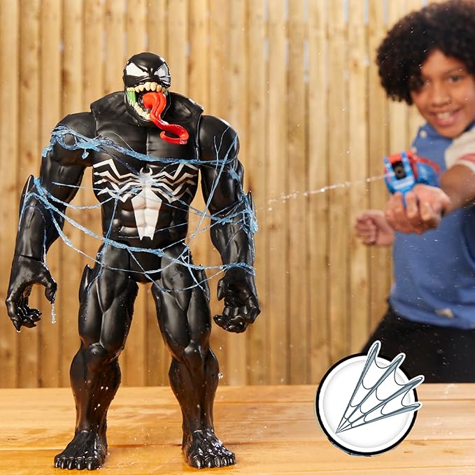 Marvel Spider-Man Real Webs Ultimate Web Blaster, 2-in-1 Blaster, Role Play Toy, Spider-Man Costume, Spider-Man Toys for Kids 5 and Up