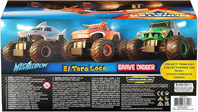 Monster Jam, Official El Toro Loco Remote Control Monster Truck for Boys and Girls, 1:24 Scale, 2.4 GHz, Kids Toys for Ages 4-6+