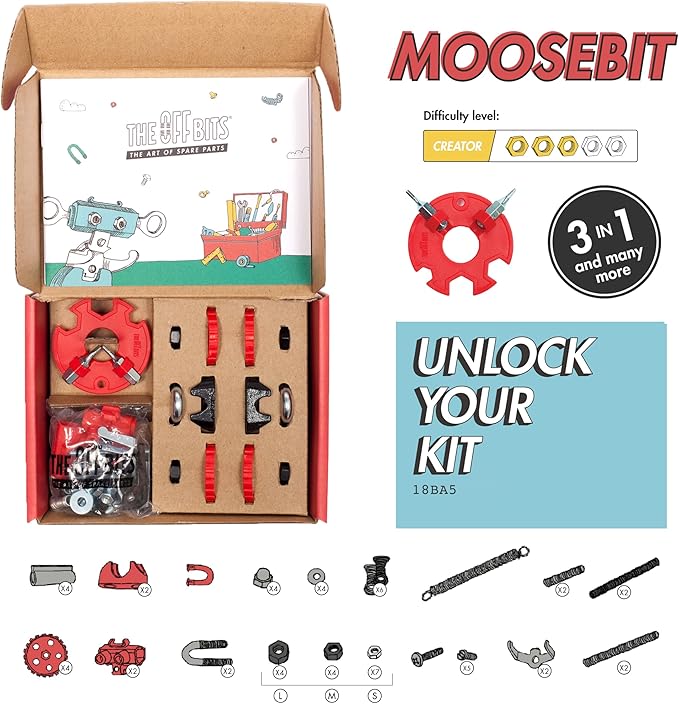 Stem Building Toys, Educational Build Your Own Robot Toy for Kids Age 6 7 8 9+ Year Old Boys and Girls, Animal Stem Toys Engineering Kit, Construction Toys Steam Gift - Moose