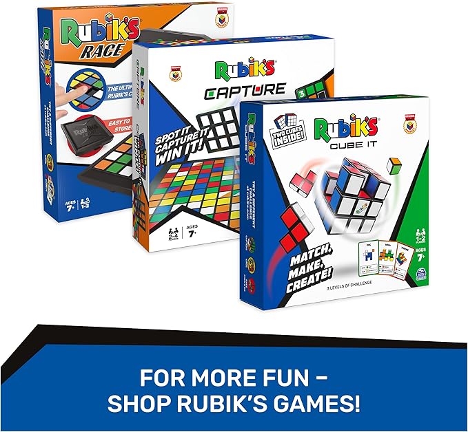 Rubik’s Connector Snake, Two-Pack Cubes 3D Puzzle Game Stress Relief Fidget Toy Activity Cube Travel Game Gift Idea, for Adults & Kids Ages 8 and up
