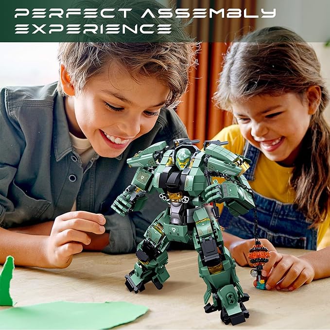 Velance Mech Robot Armored Building Blocks Set, Warrior City Action Mech Building Toy Kit, Mecha Robot Building Block Model for Kids & Adults, Birthday, Christmas Day Gift(542 Pcs)