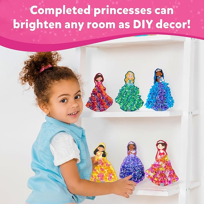 Skillmatics Art & Craft Activity - Poke-in Art Magical Princesses, Mess-Free Art for Kids, Craft Kits, DIY Activity, Valentine's Day Gifts for Girls & Boys Ages 4, 5, 6, 7, 8, 9