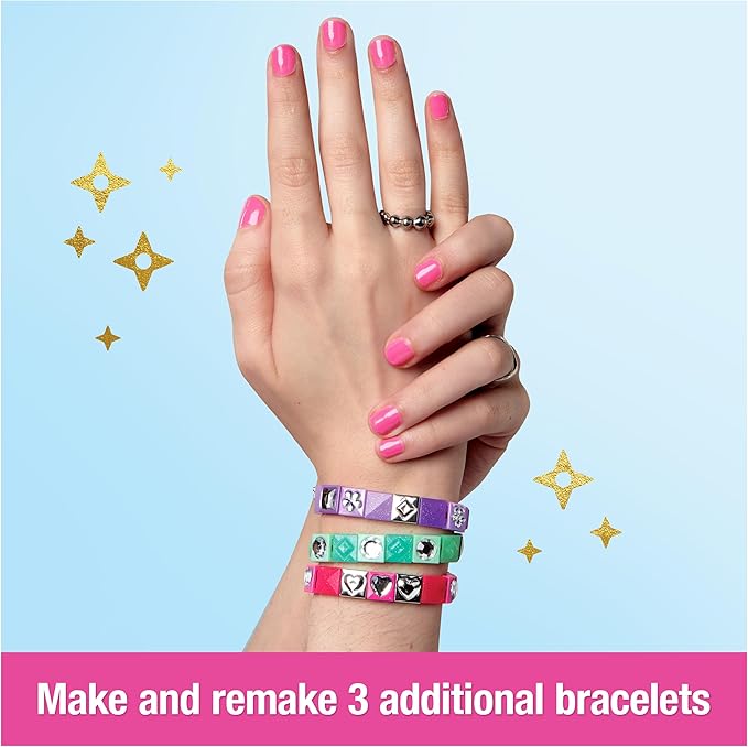 Cool Maker, PopStyle Expansion Pack, Bracelet Making Kit with over 50 Gem Beads, Makes 3, DIY Arts and Crafts Kids Toys for Girls