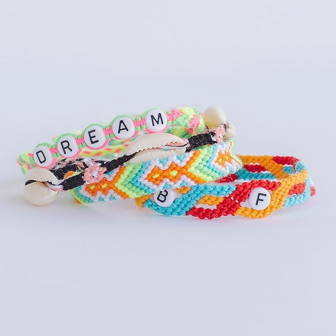 Choose Friendship, My Friendship Bracelet Maker Ultimate Expansion Pack, 120 Pre-cut Threads and 225 Beads, Makes 24-48 Bracelets