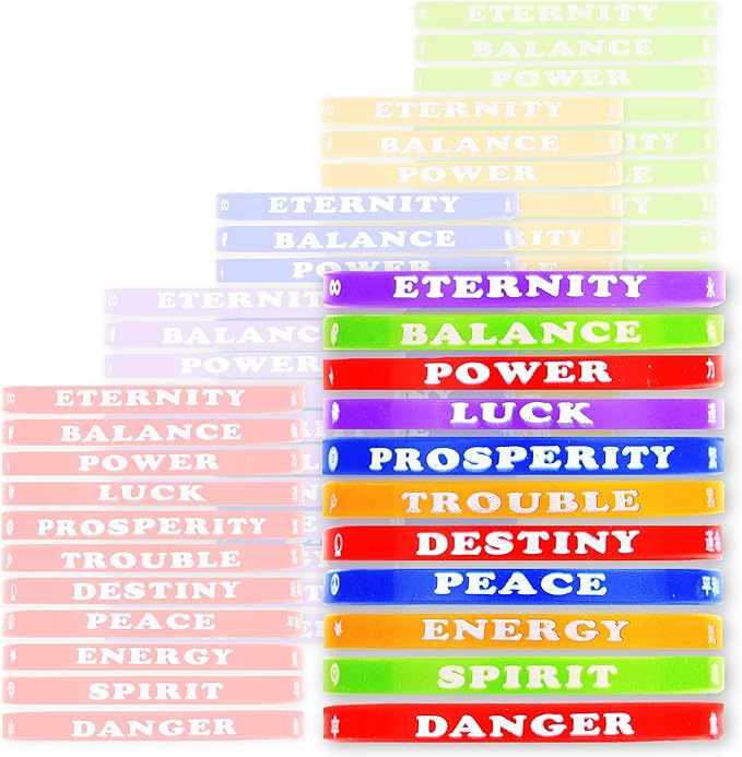 Rubber Bracelets - 100 Pcs Silicone Wristbands - Rubber Band Bracelet Party Favors for Kids - Rubber Bracelet for Kids - Silicone Wristband for Kids - Wristbands Silicone - Vending Machine Toys
