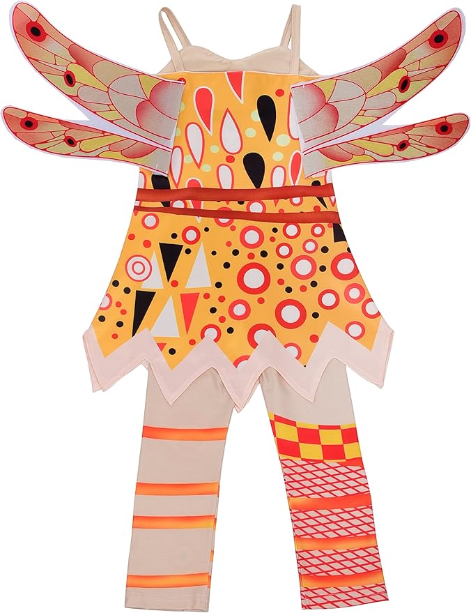 Lito Angels Girls Costume Fairy Fancy Dress Up Halloween Party Outfit with Wings