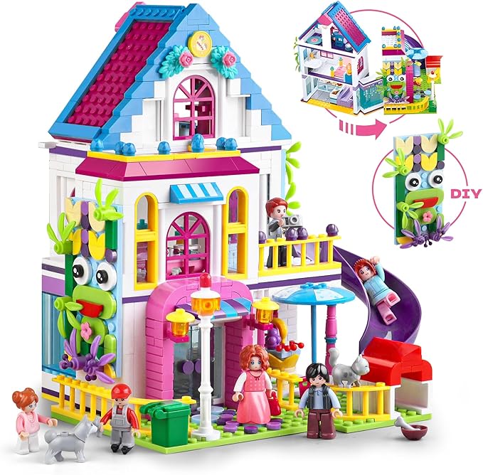 House Building Set That Compatible with Lego Friends for Girls Age 8-12 Pretend Play Set for Girls Age 6-12