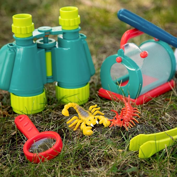B. toys- Kids' Explorer Kit – Outdoor Toys – Insect Net, Binoculars, Magnifier – Bug Catching Set – 4 Years +