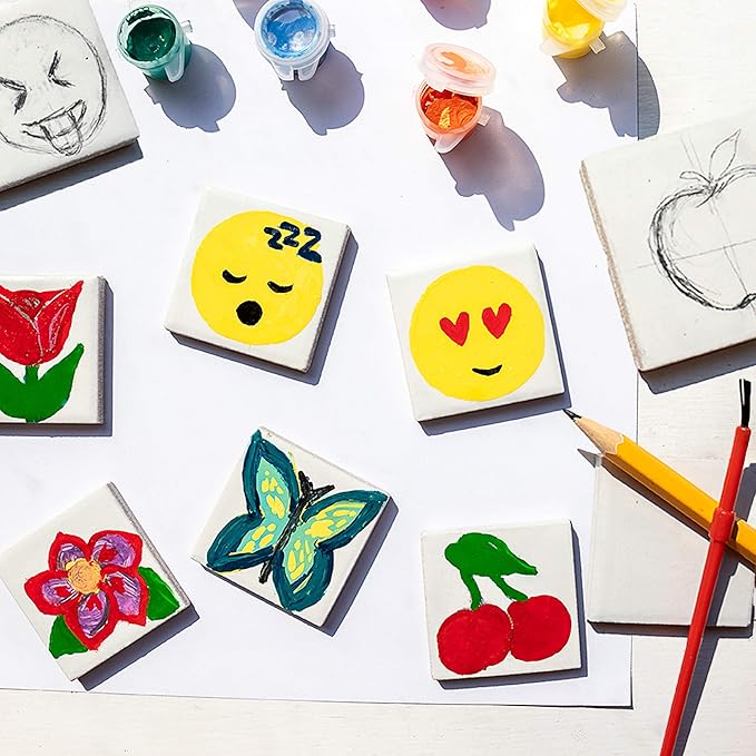 Creative Kids Magnetic Mini Tile Art - Make Your Own 10 Fridge Magnets