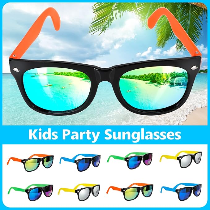 Pool Party Favors and Beach Party Favors, 56 PCS Summer Birthday Beach Pool Party Favors for Kids 3-5 4-8 Beach Balls, Kids Sunglasses Bulk, Bubble Wands, Beach Pool Toys for Kids Ages 3-4-8-10-12