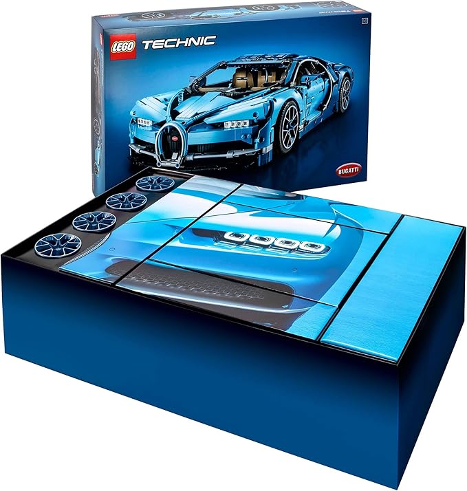 LEGO Technic Bugatti Chiron 42083 Race Car Building Kit and Engineering Toy, Adult Collectible Sports Car with Scale Model Engine (3599 Pieces)
