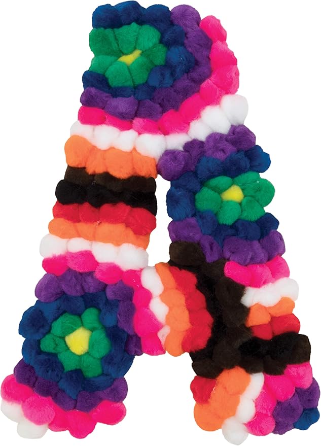 Creativity Street Pom Pons 100-Piece x 1 Inch, White