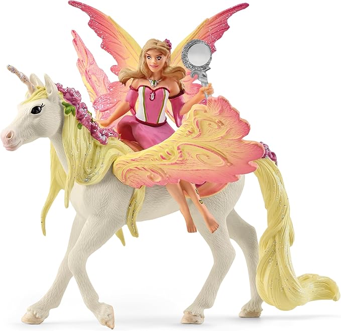Schleich bayala 5-Piece Starter Set - Fairy Feya, Mermaid Eyela, with Unicorn, Pegasus, and Seahorse Playset - Magical and Colorful Toy Set, Enchanting Gift for Boys and Girls, Kids Age 5+