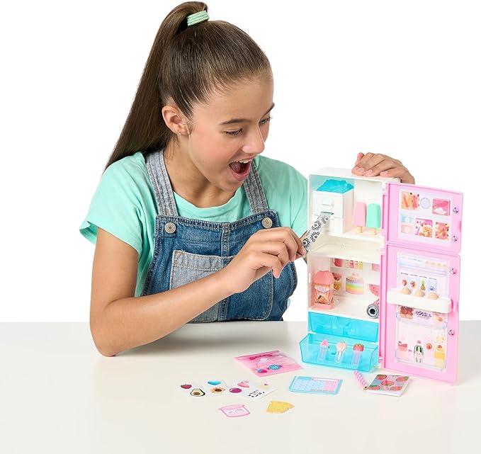 REAL LITTLES My Rainbow Collection, Roller Case, Fridge and Locker Desk Caddies in One Pack! Plus 57 Mini Toy Surprises! | Amazon Exclusive