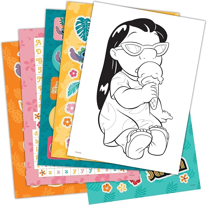 Disney Lilo and Stitch 24-Page Coloring and Activity Sticker Book with 750 Stickers 49285 Bendon