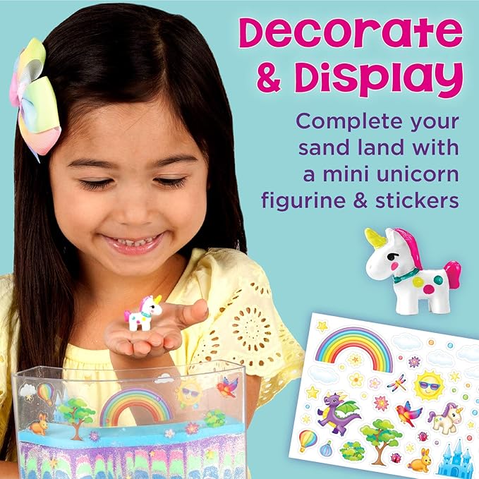 Creativity for Kids Rainbow Sandland - Make Your Own Sensory Sand Art for Kids - Arts and Crafts for Kids Age 6+