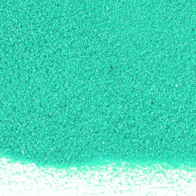 Shiny Stone Colorful Sand,Rainbow Sand,Art Sand,Colored Sand,Craft Sand,Decorative Wedding Vibrant Sand,250g/0.55lbs/8.81oz for Kids Creativity Wedding Succulent Terrarium Vase (Turquoise)