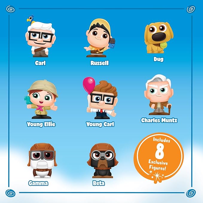 Disney Doorables UP Collector Pack, Collectible Blind Bag Figures, Kids Toys for Ages 5 Up, Amazon Exclusive