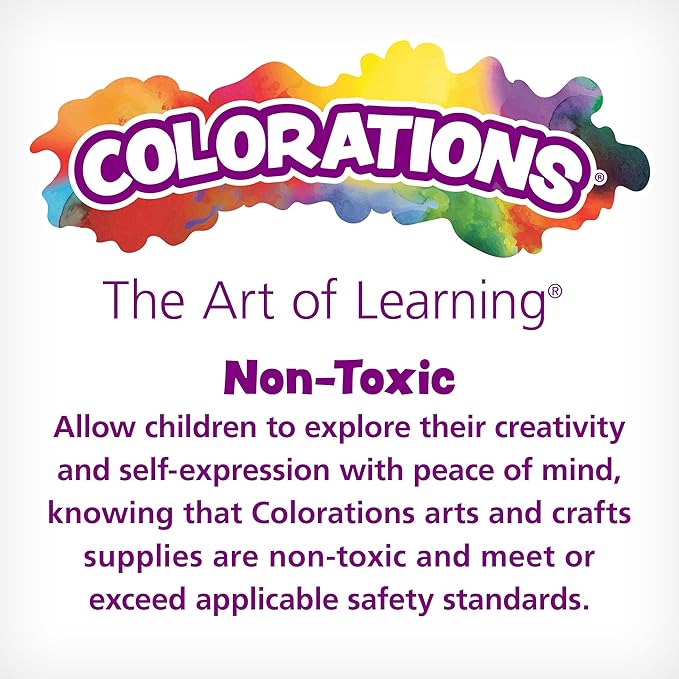 Colorations Washable Finger Paint for Kids, Each 16 fl oz, 4 Colors, Non-Toxic Paint, Kids Finger Paint,Sensory Finger Paint, Kids Paint, Hand Painting, Kids Fingerpaint, Finger Paint for Toddlers