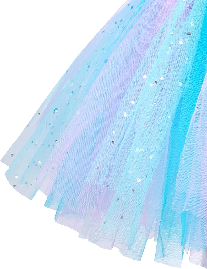 Little Mermaid Tutu Dress for Girls - Princess Mermaid Ariel Costume with Accessories