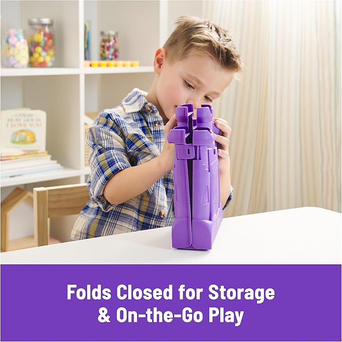 Kinetic Sand, Castle Case with 1lb Teal Play Sand, Storage Container, Sensory Toys for Kids Ages 3 and up