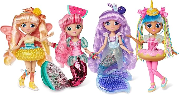 Fidgie Friends Dandelion Wishes, Butterfly Fashion Doll with Push Pop Fidget Toy, Anxiety and Stress Relief for Kids