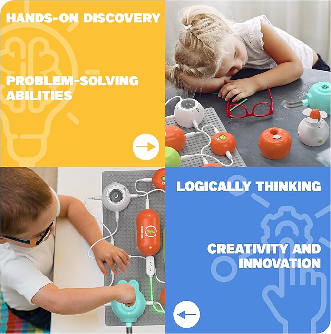 Science Kits for Kids - STEM Kits for Kids, Electronics Exploration Kit, Over 420 Projects, 35 Circuit Parts, STEM Educational Toy Gifts for Kids Boys Girls Ages 3 4 5 6 7 8 9 10 11 12