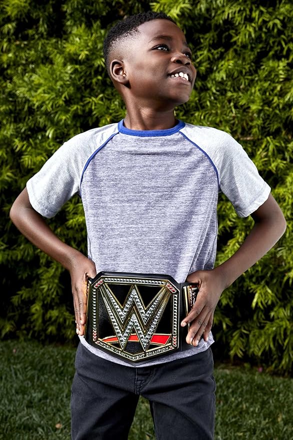 Mattel WWE Championship Title Belt, Kid-Sized Wearable Role-Play & Costume Accessory with Adjustable Strap
