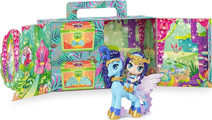 Hatchimals Pixies Riders, Lagoon Lily Pixie and Seastallion Glider Set with Mystery Feature