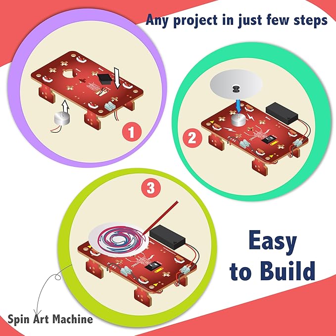 Butterfly Edufields 200+ Science Kits for Kids Age 12-14 | Gifts for 12 Year Old Boys| Circuits for Kids 8-12 | Build a Robot Kit for Kids 8-12 | Stem Kits for Kids Age 12-14 | Electronic Kit
