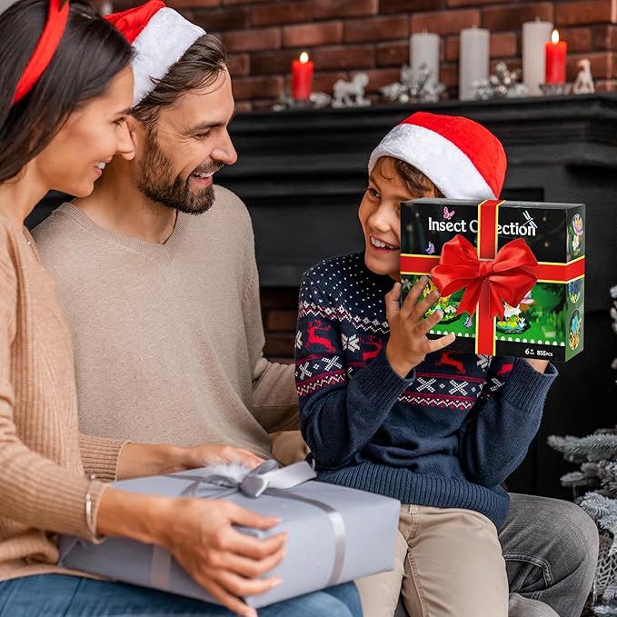 Ideas Insect Collection Building Set, with Life-Size Lotus Dragonfly Butterfly Bee Flowers Display Models, Bug Building Toys Home Decor for Adults Boys Girls Nature Lovers 6+