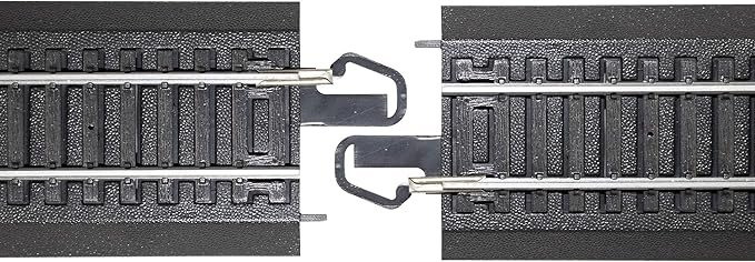 Bachmann Trains - Snap-Fit E-Z TRACK REMOTE TURNOUT - RIGHT (1/card) - STEEL ALLOY Rail With Black Roadbed - HO Scale