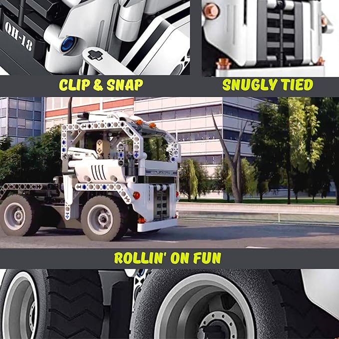 Remote Control Truck for Boys 8-12 Building Blocks Set Build Your own RC Semi Truck Toy A Fun Engineering Kit Stem Building Toy and Cool Birthday for 7, 8, 9, 10+ Years Old Boys