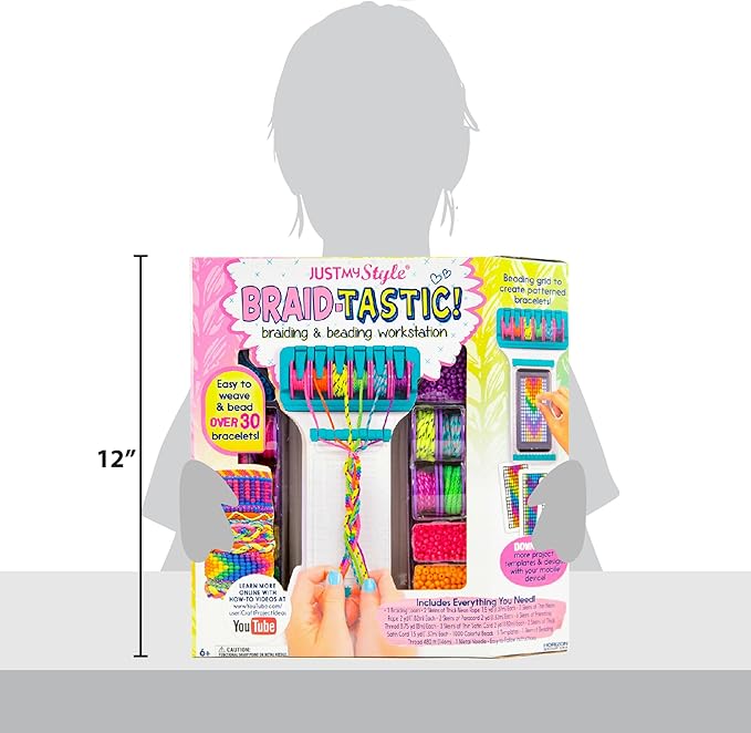 Just My Style Braidtastic Art and Craft Kit by Horizon Group USA, 96 months to 1200 months