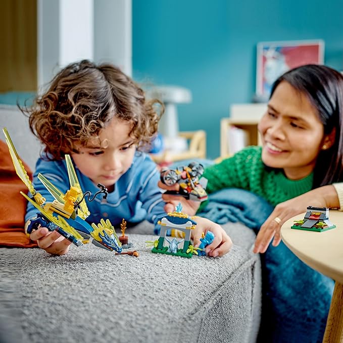 LEGO NINJAGO NYA and Arin’s Baby Dragon Battle 71798 Ninja Building Toy, Features a Jet, 2 Dragons, 3 Minifigures and Baby Riyu, Gift Idea for Toddlers Ages 4+