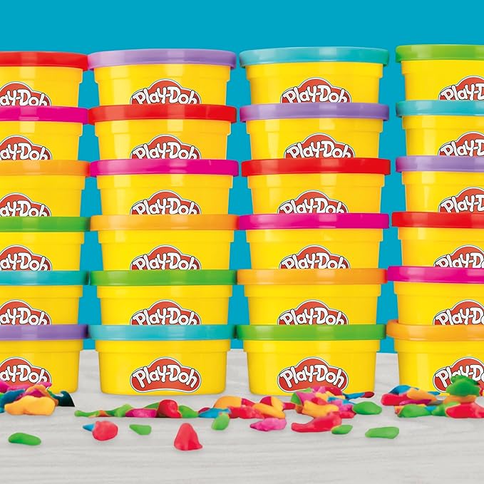 Play-Doh Party Favor Pack, Bulk 24 Pack of Modeling Compound with Cutters, Non-Candy Treat Bag Fillers, Giveaways & Prize Toys for Kids 3 Years & Up (Amazon Exclusive)