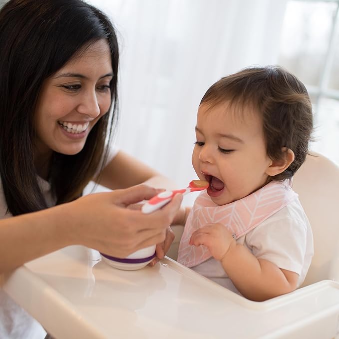 Dr. Brown's Soft-Tip Toddler Spoons with Long Handle for Baby-Led Weaning, BPA Free (Pack of 6)