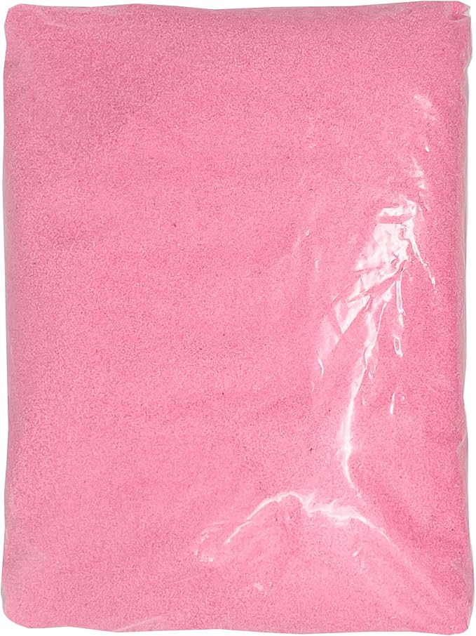 Podzly 5 Pound Decorative Bulk Craft Sand - Perfect for Weddings, Classrooms & Creative Crafts - Fine Sand, Non-Toxic & Safe for Kids & Adults - Colorful Play Sand for Outdoor and Home Decor - Pink