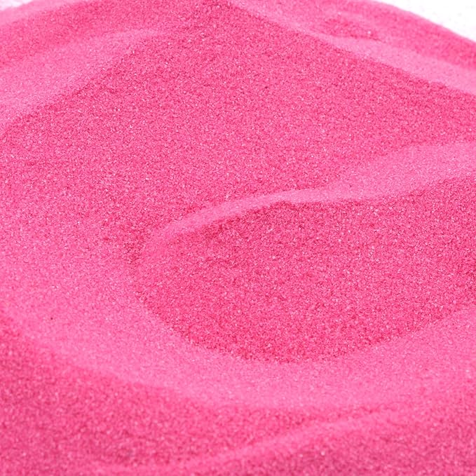 Shiny Stone Colorful Sand,Rainbow Sand,Art Sand,Colored Sand,Craft Sand,Decorative Wedding Vibrant Sand, 250g/0.55lb/8.81oz for Wedding Succulent Terrarium Vase (Bright Pink)